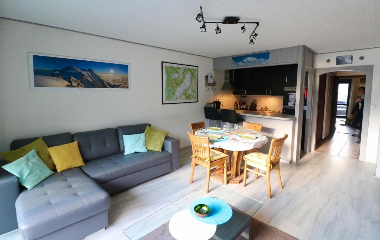 Chamonix Centre, 51M2, Vue Mt Blanc, 2 A 6 Pers, 2 Balcons Apartment Bagian luar foto