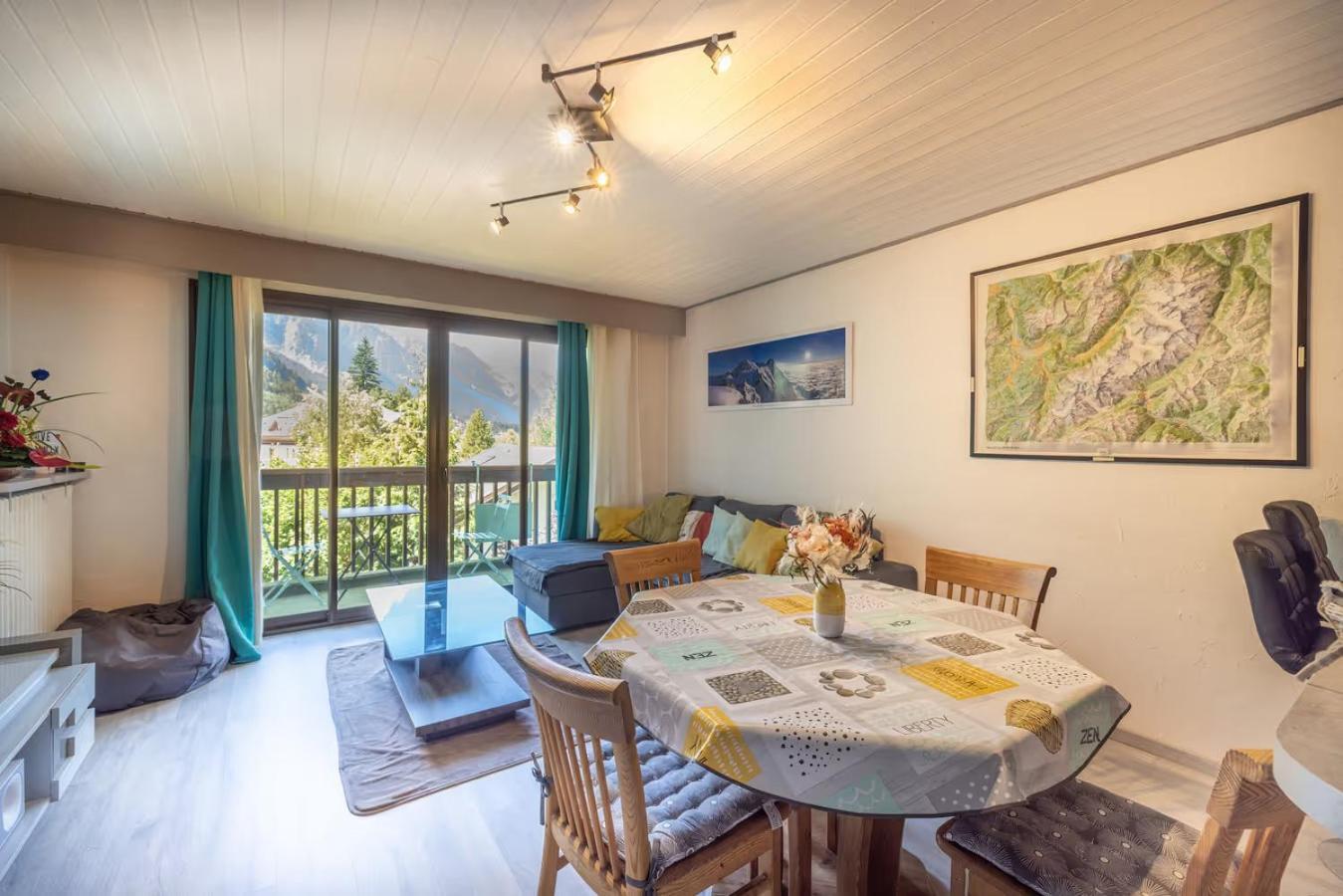 Chamonix Centre, 51M2, Vue Mt Blanc, 2 A 6 Pers, 2 Balcons Apartment Bagian luar foto